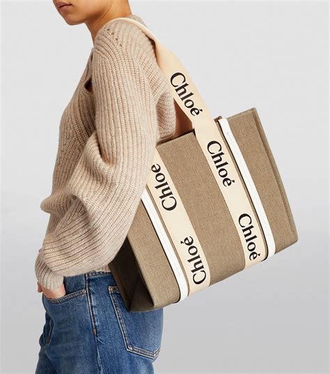 medium woody tote bag chloe